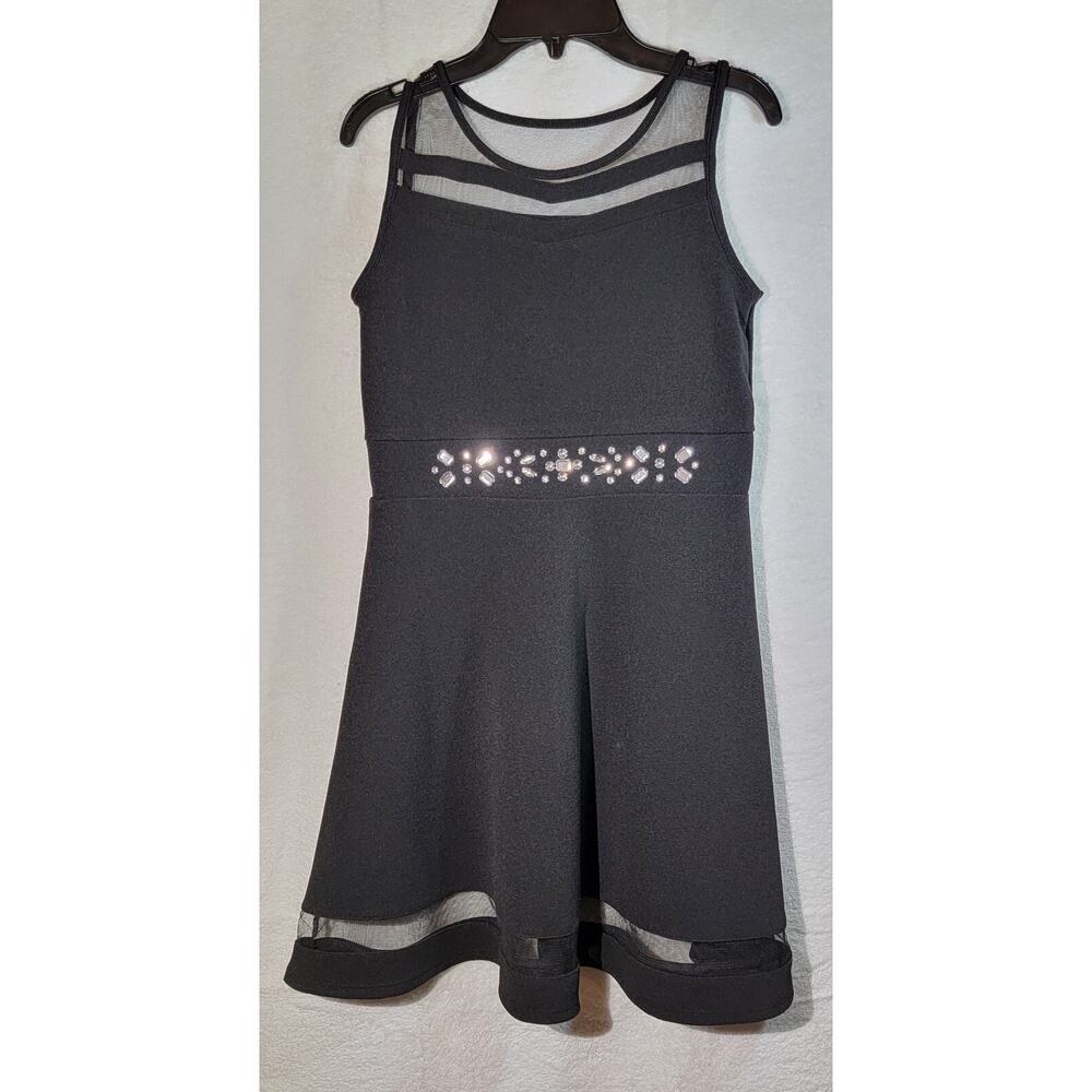 Girl's Black Dress Jewels Children's place XL 14 NWOT‎